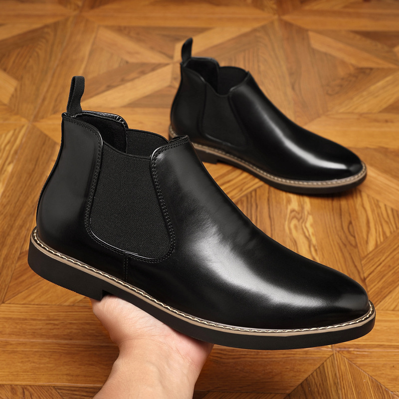 Autumn And Winter Plus Size Chelsea Boots Double Elastic foto 2