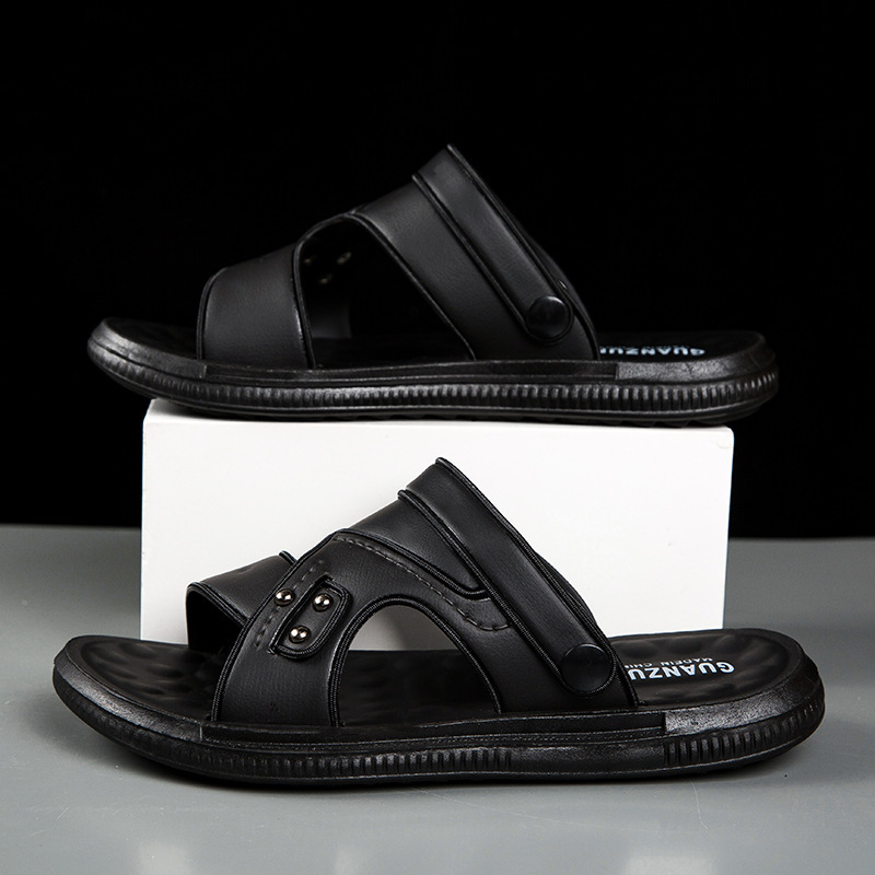 Mens Sandals Leather Platform Design Dual-purpose For Beach And Outdoor Wear foto 5