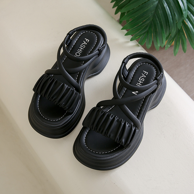 Platform Platform Summer Open Toed Roman Beach Shoes foto 5