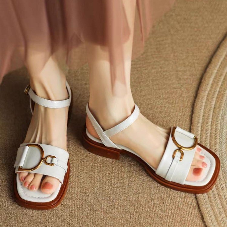 Women's Thick-soled Leather All-match Fashion Sandals foto 3