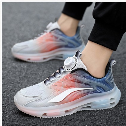 Rotating Buckle Breathable Casual Sneaker Men's Thick Bottom Height Increasing Air Cushion foto 3