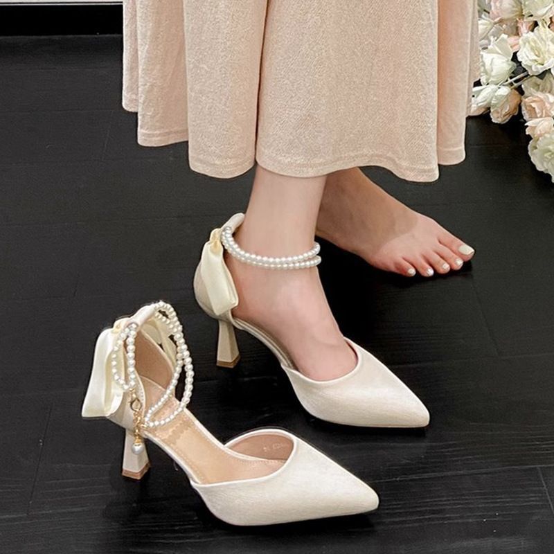 Fairy Style Bow Graceful And Fashionable High Heels foto 4