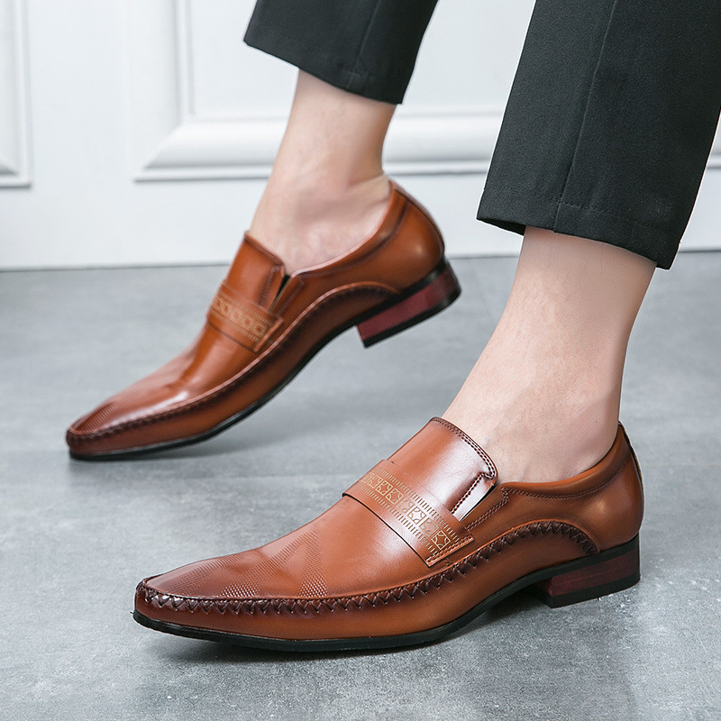Breathable Business Casual Leather Shoes foto 4