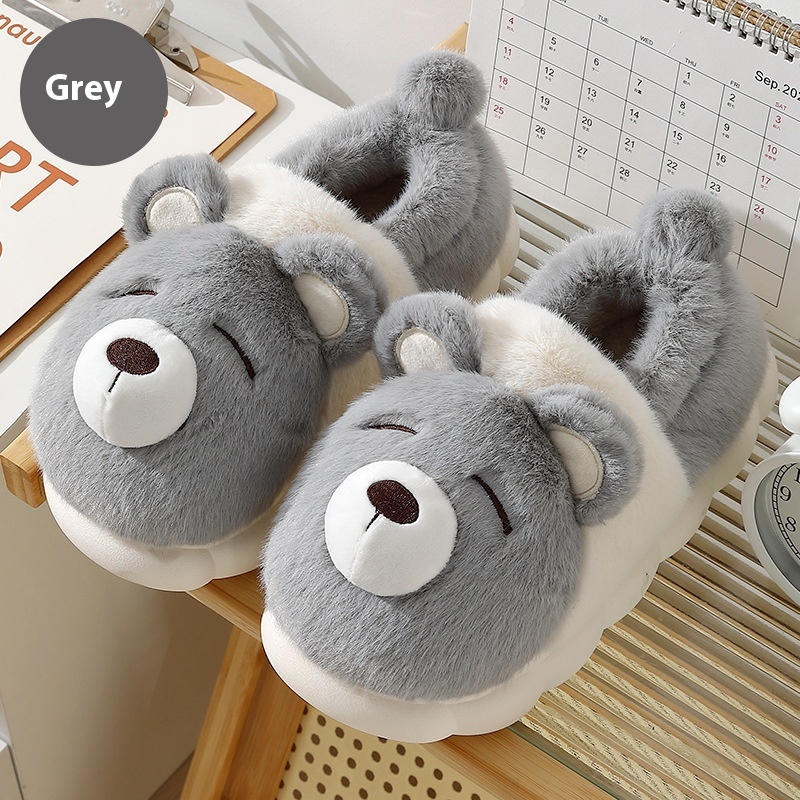 Bear Cute Indoor Household Men's Plush Warm foto 3