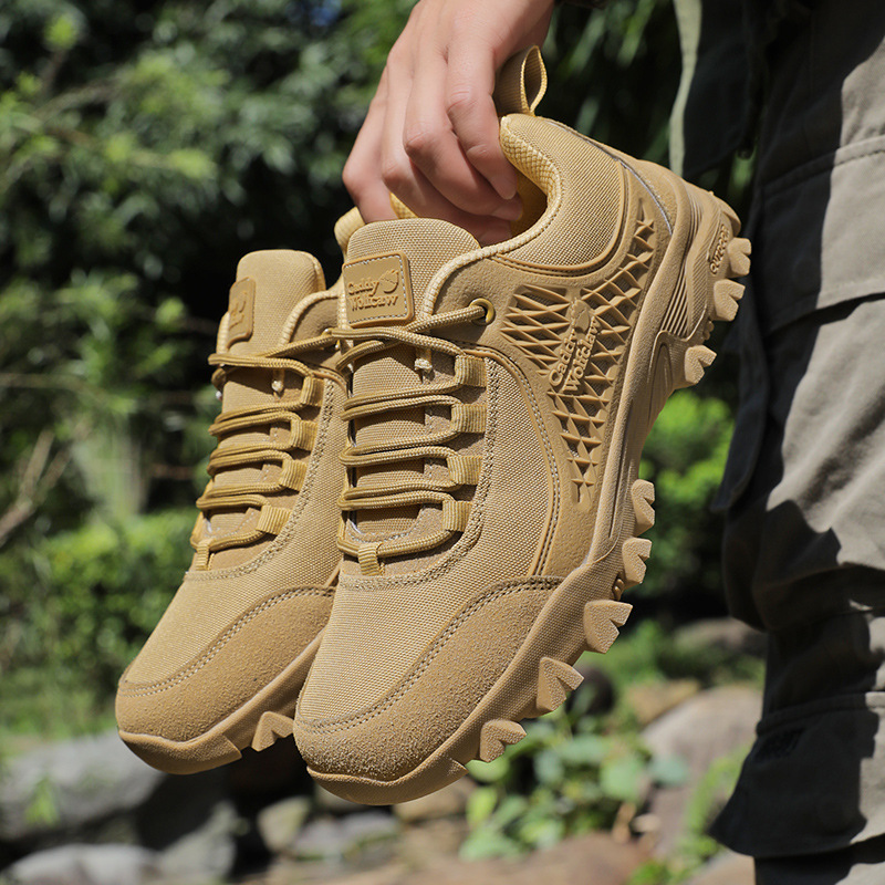 Casual Fashion Outdoor Mountaineering Non-slip Platform Hiking Men's Shoes foto 3
