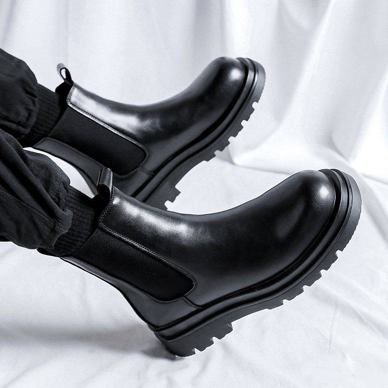 Chelsea Men's High-top Smoke Pipe British Martin Boots foto 2