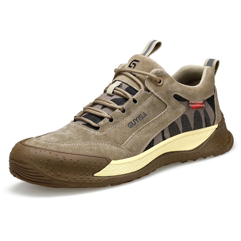 Mens Safety Shoes With Steel Toes Designed To Protect Against Crushing And Puncture Hazards foto 2