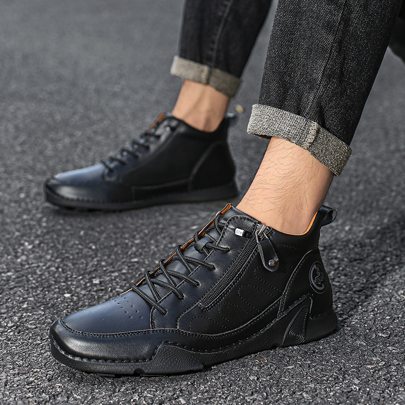 Mens Casual Leather Shoes Plus-size Athletic Shoes foto 3