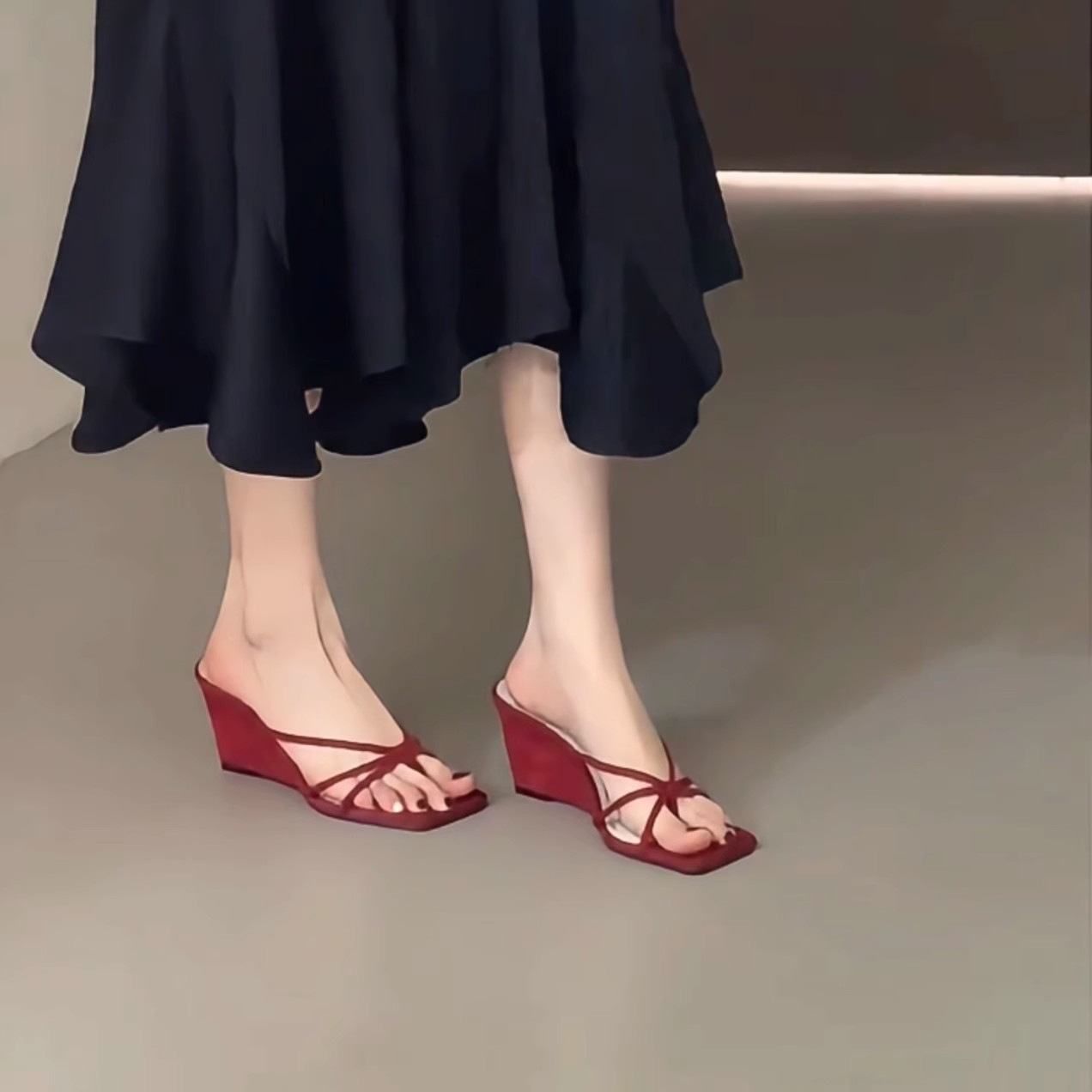 Women's Fashion New Arrival Petite-Strap Plus-Size Flip-Flops foto 5