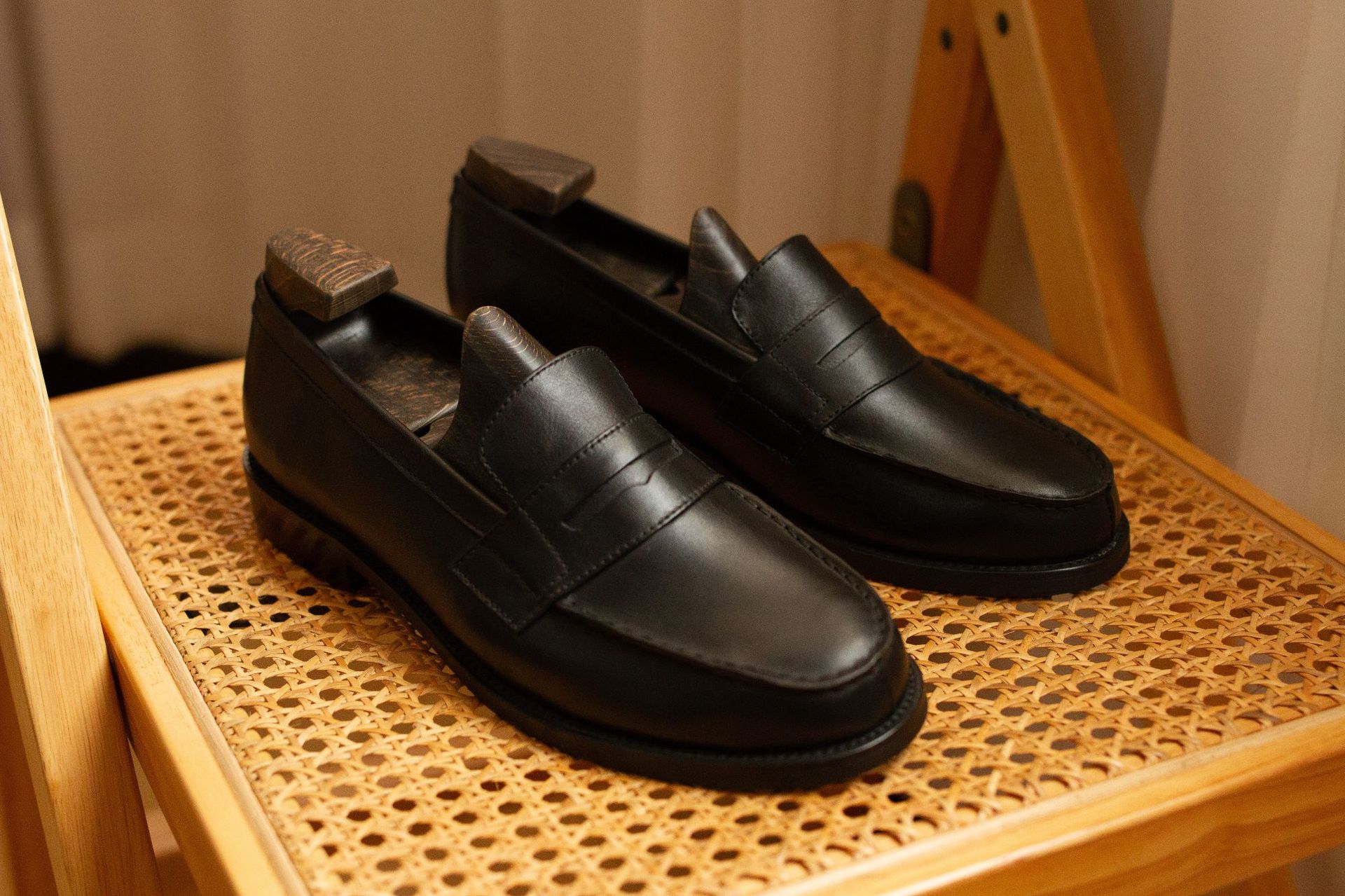 Men's Fashion Retro Black British Wind Shoes