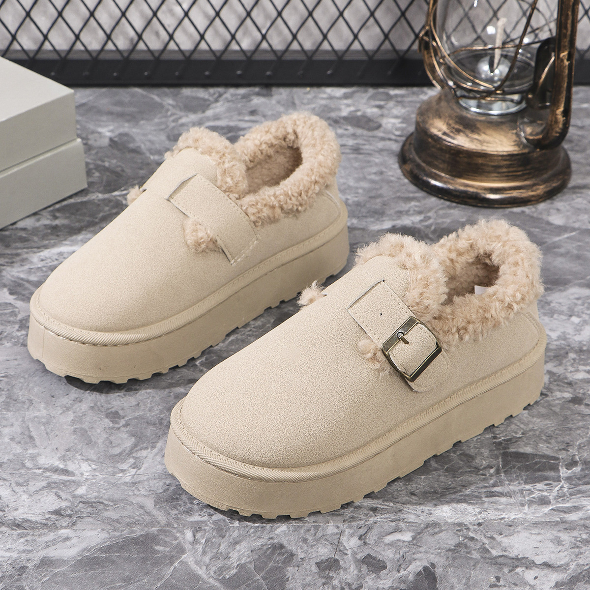 Women's Plus-size Snow Boots With Plush Lining And Thick Soles foto 3