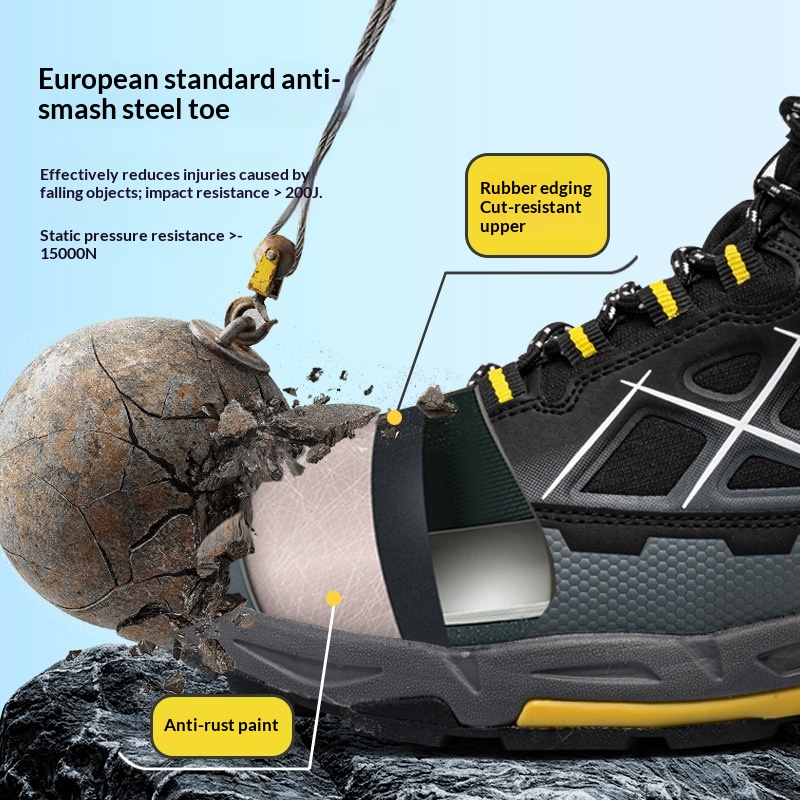 High-end Safety Shoes For Fall And Winter Crush-resistant, Puncture-proof Breathable And Lightweight foto 5