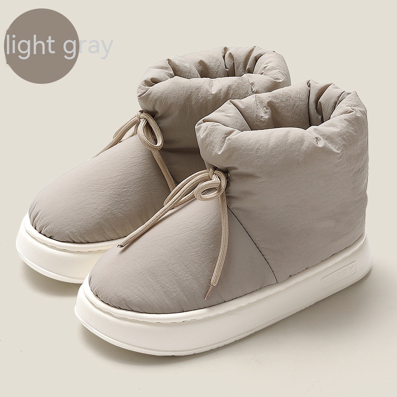 High Top Down Cotton Slippers For Women In Winter foto 3