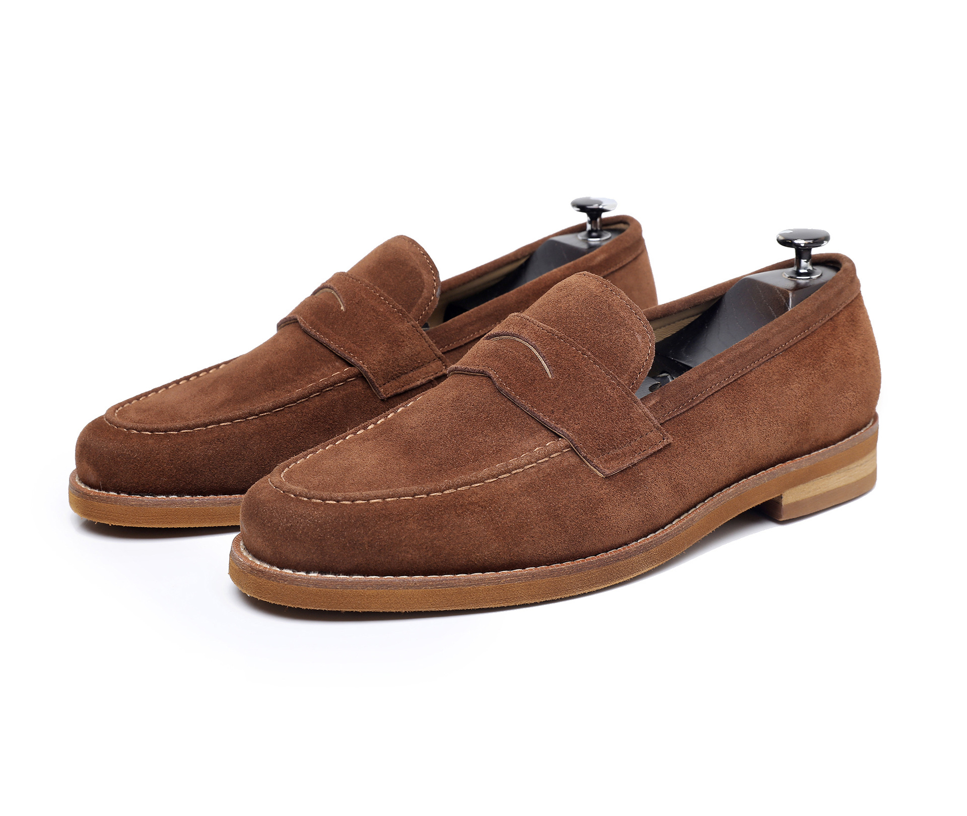 Men's Casual Round Toe British Leather Shoes foto 4