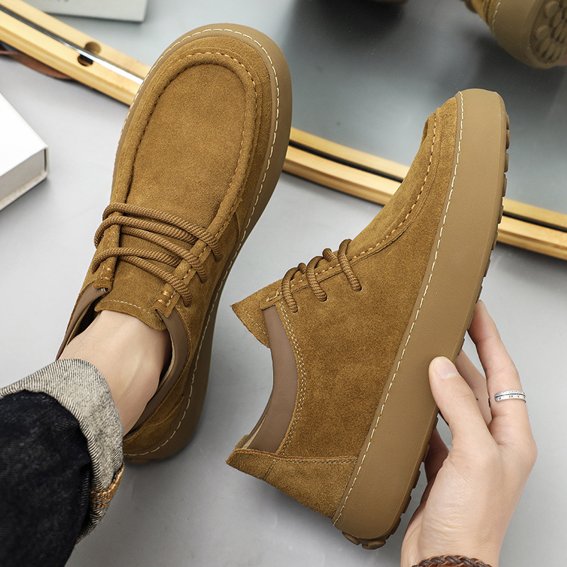 Casual Lace Up Martin Boots Genuine Leather Retro Stylish Sneaker foto 4