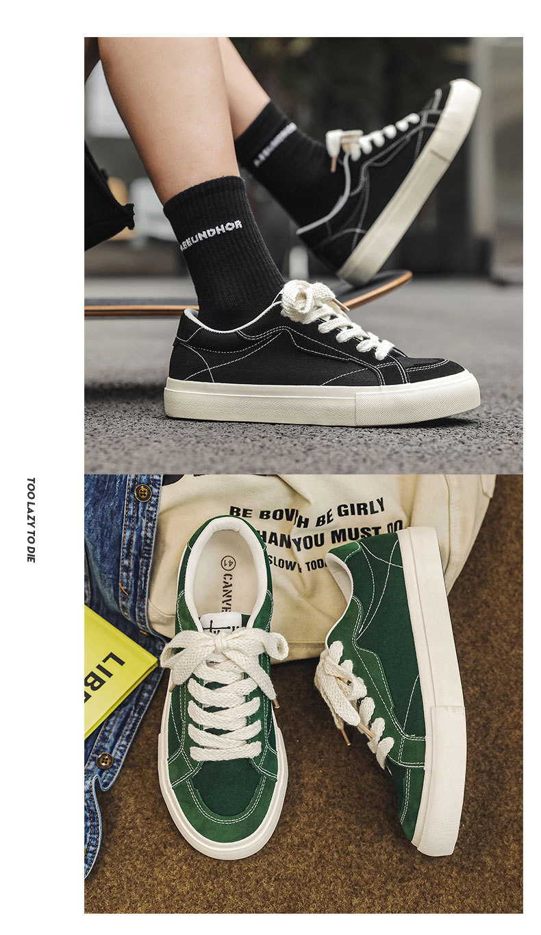 Men's Summer Canvas Shoes Casual Sneakers foto 2