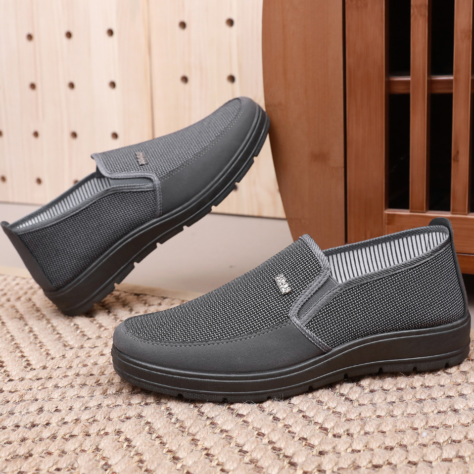 Men's Thin Shoes Slip-on Non-slip Elderly Dad Shoes Breathable Leisure foto 2