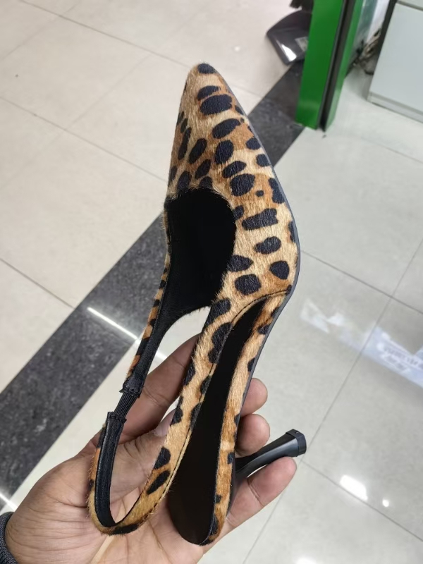 Women's Fashion Pointed Plus Size Slip-on High Heels foto 2