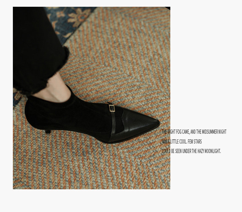 Black Womens Ankle Boots With A Thin Heel Stylish Versatile And Figure-flattering foto 4