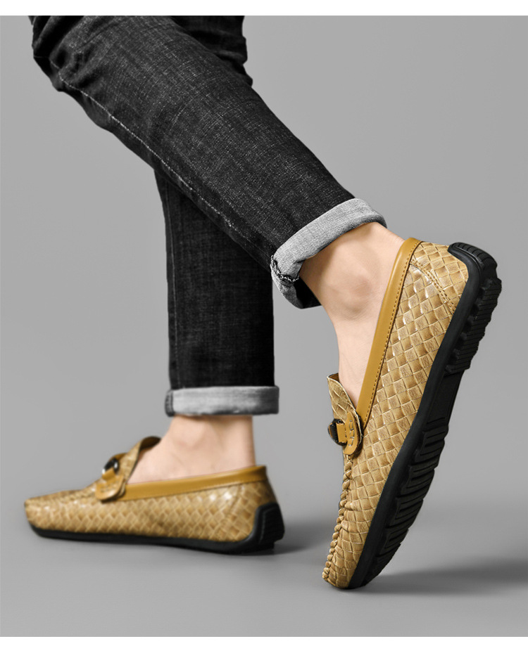 Slip-on Casual Leather Shoes Summer Plus Size foto 3