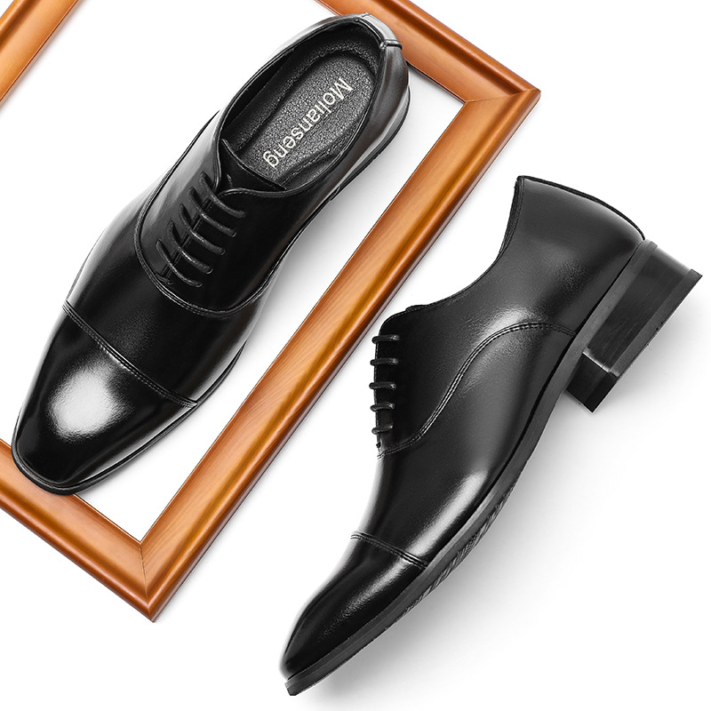 Men's Business Show Xu Japanese Oxford Leather Shoes foto 2