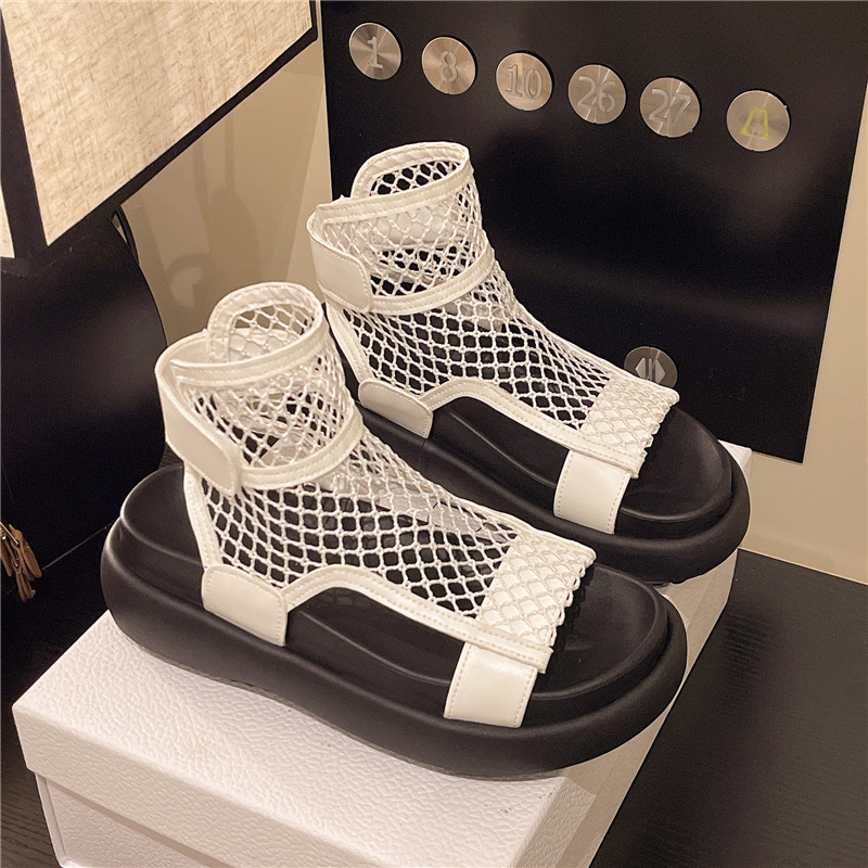 Knitted Hollow-Out Sandals Women's Summer New Style foto 4