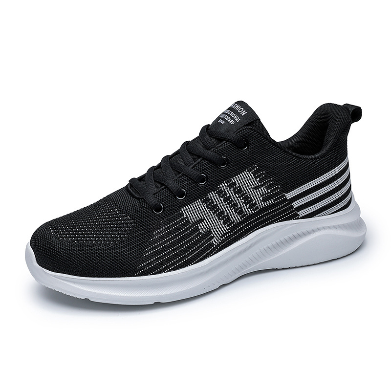 Men's Fashionable All-match Mesh Flying Woven Breathable Casual Shoes foto 3