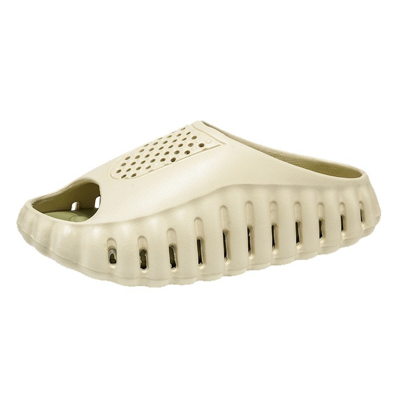 Dotted Massage Outsole For Non-slip And Wear-resistant Performancetwo-tone Couples Slide Sandals foto 2
