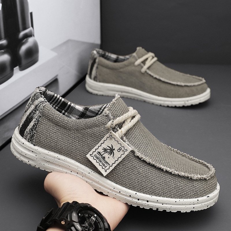Men's Simple All-match Casual Canvas Sneakers foto 4