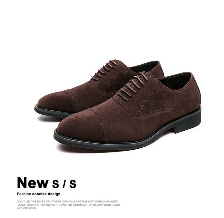 Frosted Business Casual Leather Shoes foto 3