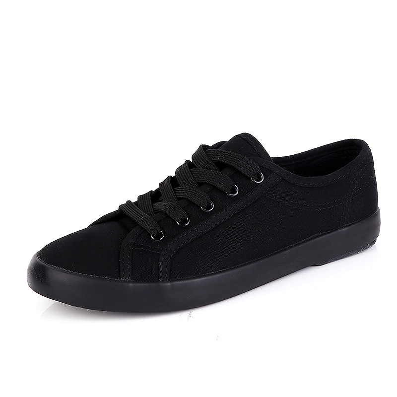 Women's Korean-style Canvas Simple Breathable Low-top White Shoes foto 5