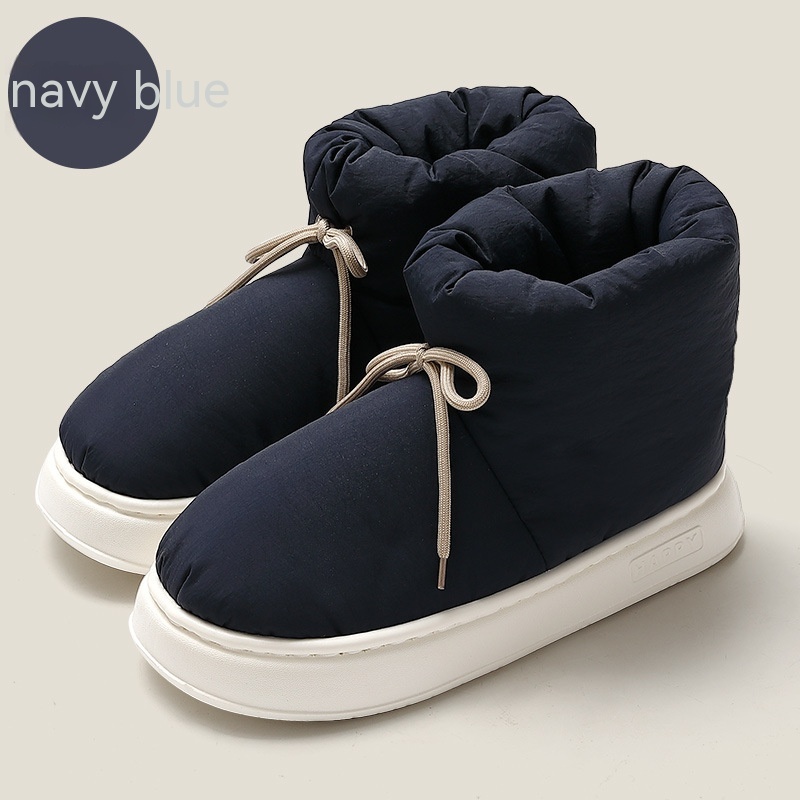 High Top Down Cotton Slippers For Women In Winter foto 5