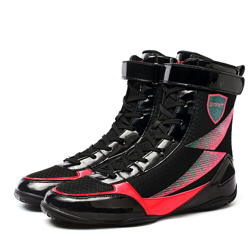 Professional Wrestling Gym Non-slip Competition Training Shoes foto 3
