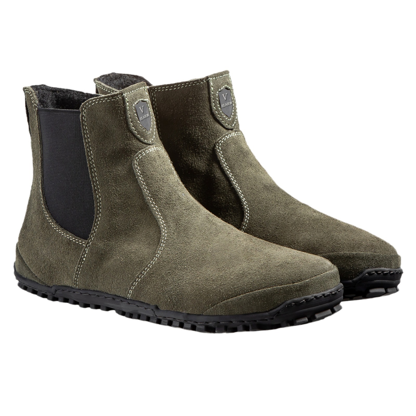 Fashion Men And Women Wear Round Toe Color-blocking Single Boots foto 3