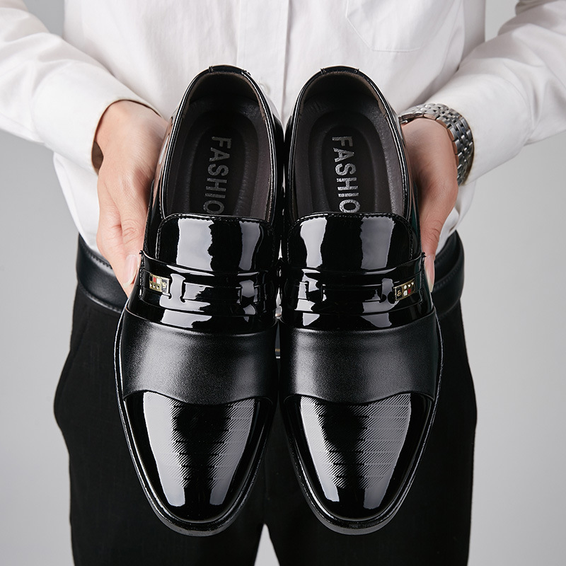 Versatile Casual Winter Men's Business Formal Shoes foto 2
