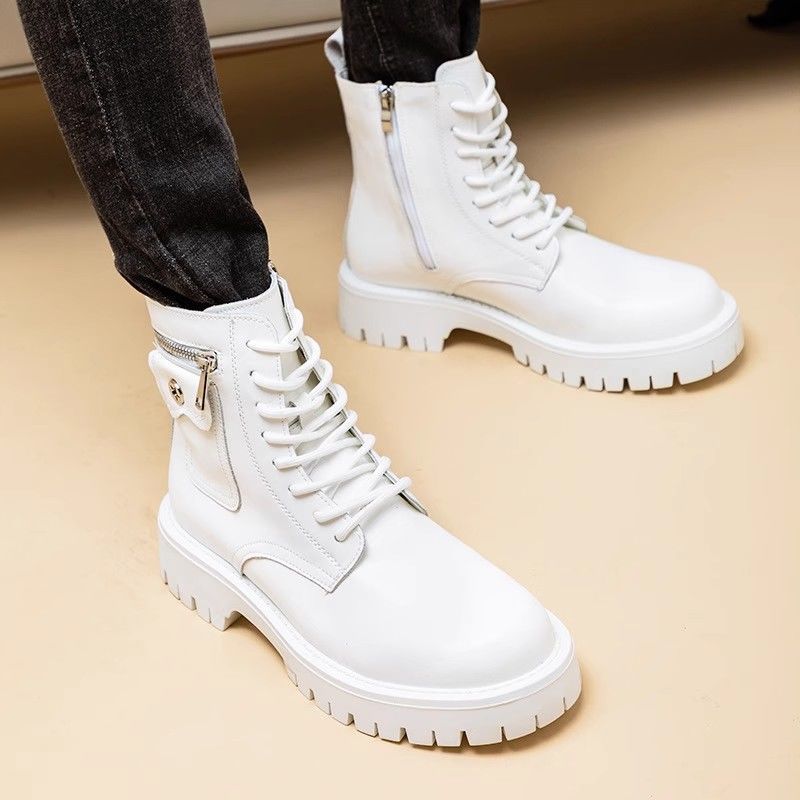Martin Boots Men's Leather High-top Leather Shoes foto 3
