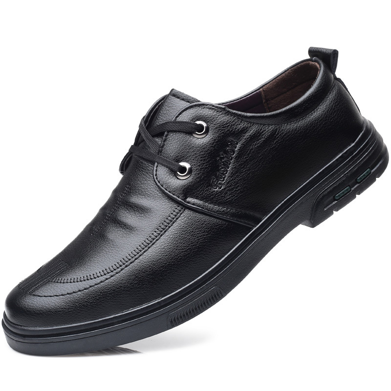 Men's Casual Leather Shoes British Style foto 3