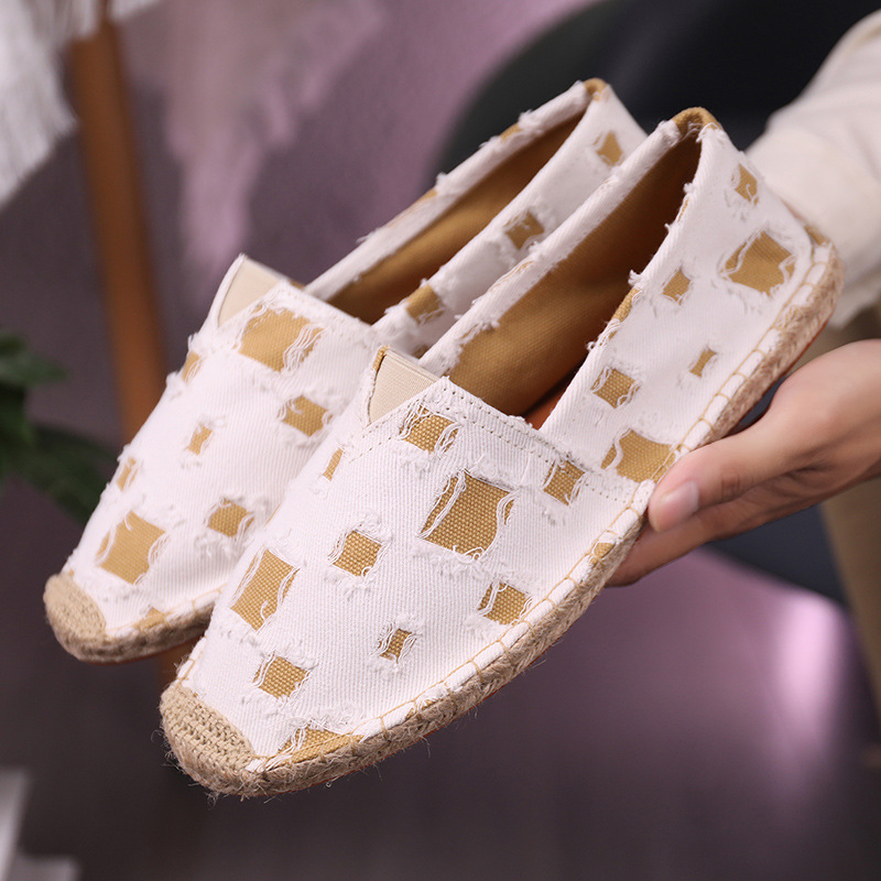 Women's Fashion Personality Slip-on Canvas Loafers foto 4