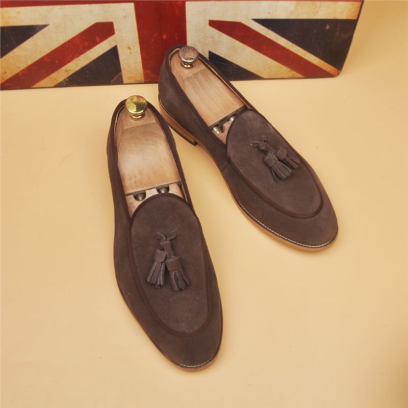 Breathable Mens Slip-on Loafers With A Pointed Toe In A Classic British Style foto 3