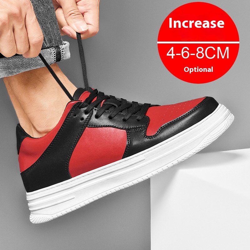 Summer Invisible Height Increasing Men's Shoes 8cm Breathable Platform Sports foto 4