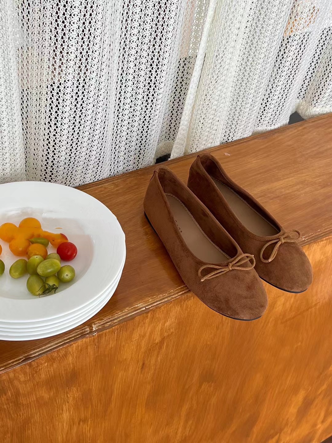 Low-cut Ballet Shoes Bow Flat Shoes foto 4