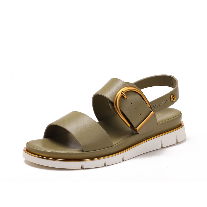 Chunky-soled Versatile Fashionable Wedge Roman Sandals foto 2