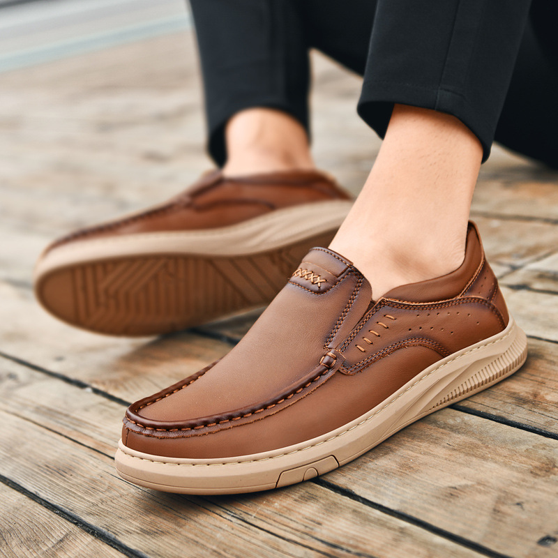 Men's Outdoor Casual Soft Bottom Lazy Driving Shoes foto 4