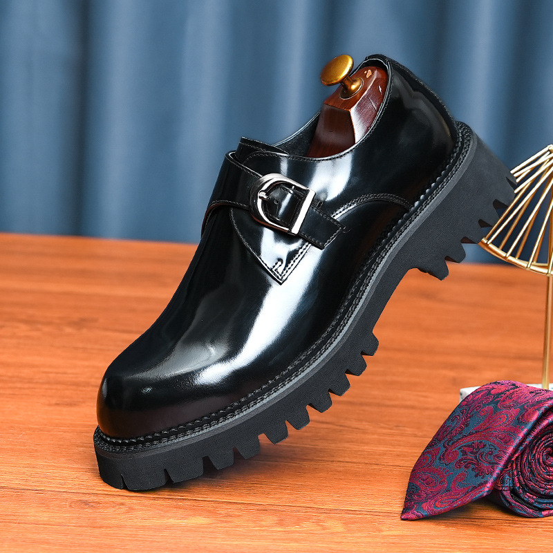 Fashion Shiny Surface Shoes Men's Casual British foto 4