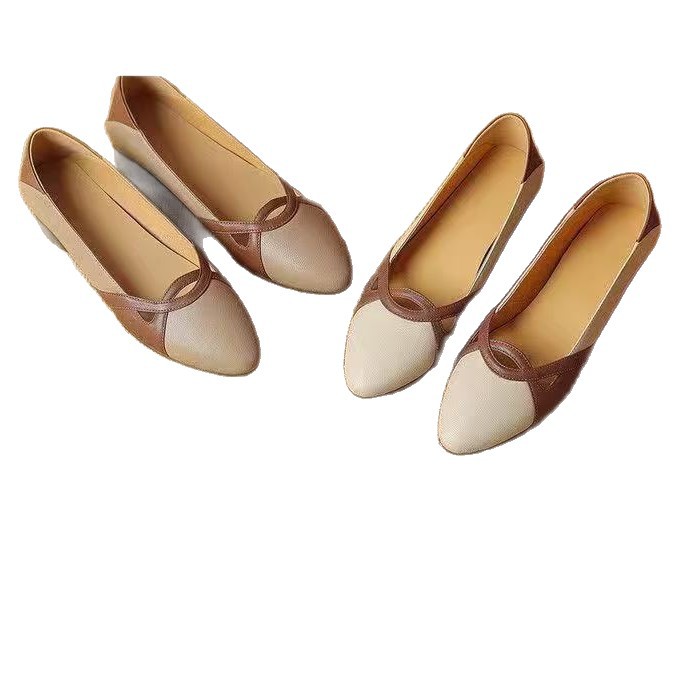 Women's Winter New Pointed-toe Low-cut All-match Leather Shoes foto 4