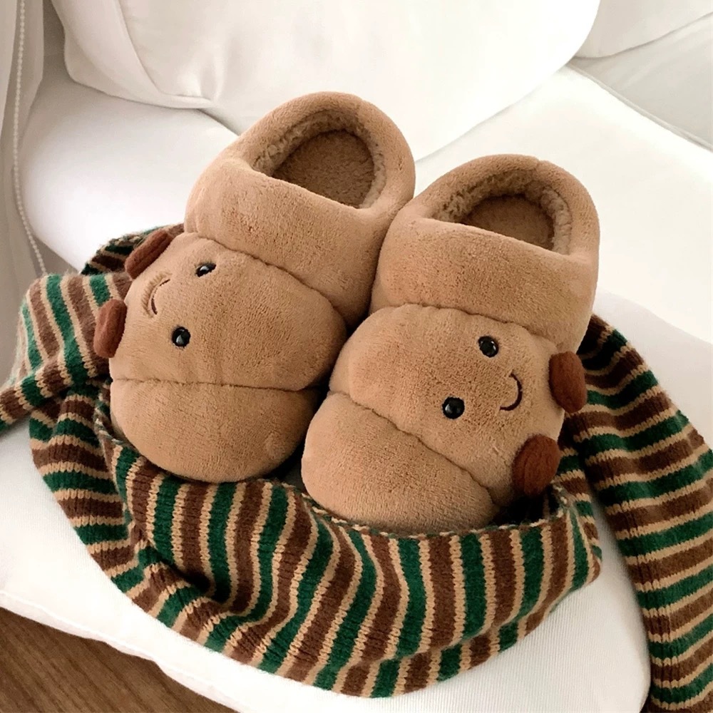 Household Lovers Thick Bottom Can Praise Bread Cotton Slippers foto 4