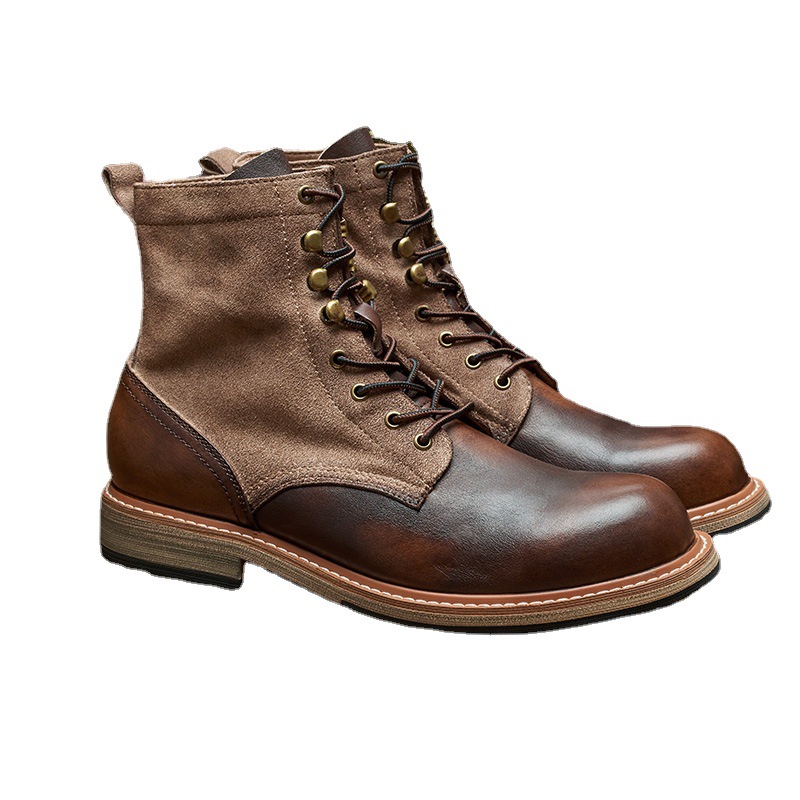 Spring And Autumn Retro Antique Thickened Martin Boots foto 5