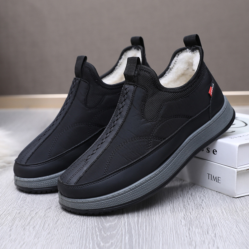 Men's Warm And Non Slip Cotton Boots With Thickened Fleece foto 2