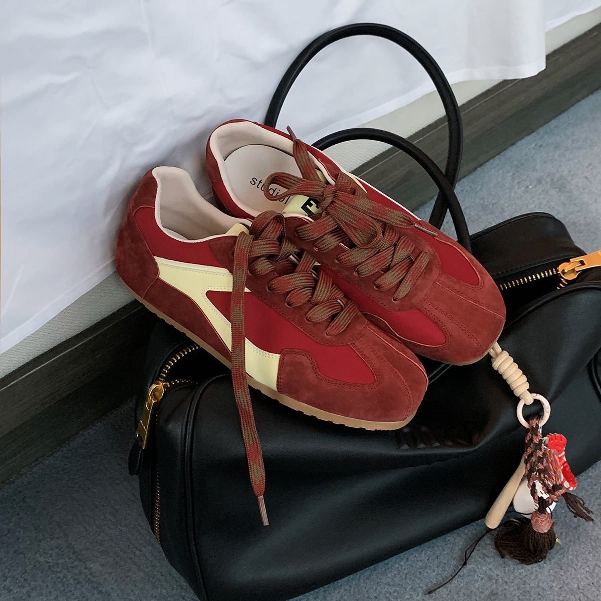 Genuine Leather Trend All-match Retro Casual Women's Shoes foto 3