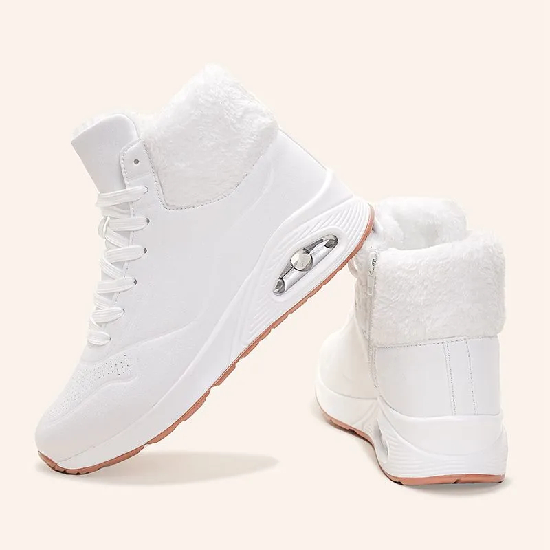Warm Fleece-lined Women's Thick-soled Air-cushion Anti-slip Snow Boots foto 3